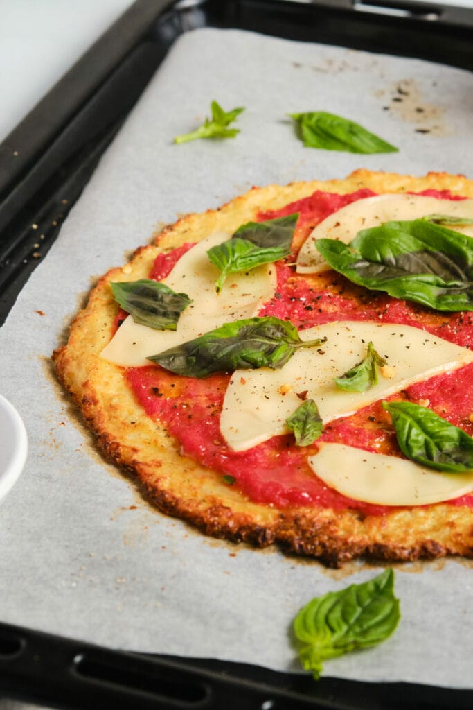 Cauliflower Pizza Crust Recipe featured image below