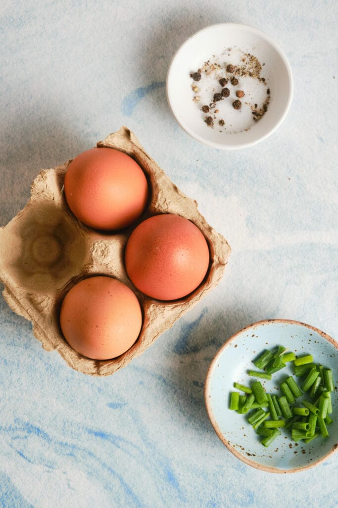 Steamed Hard-Boiled Eggs Recipe ingredients