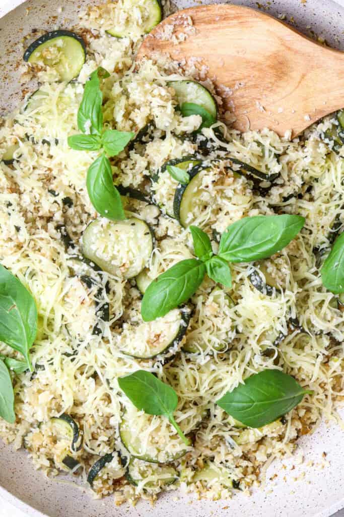 Zucchini Cauliflower Rice - Food Faith Fitness