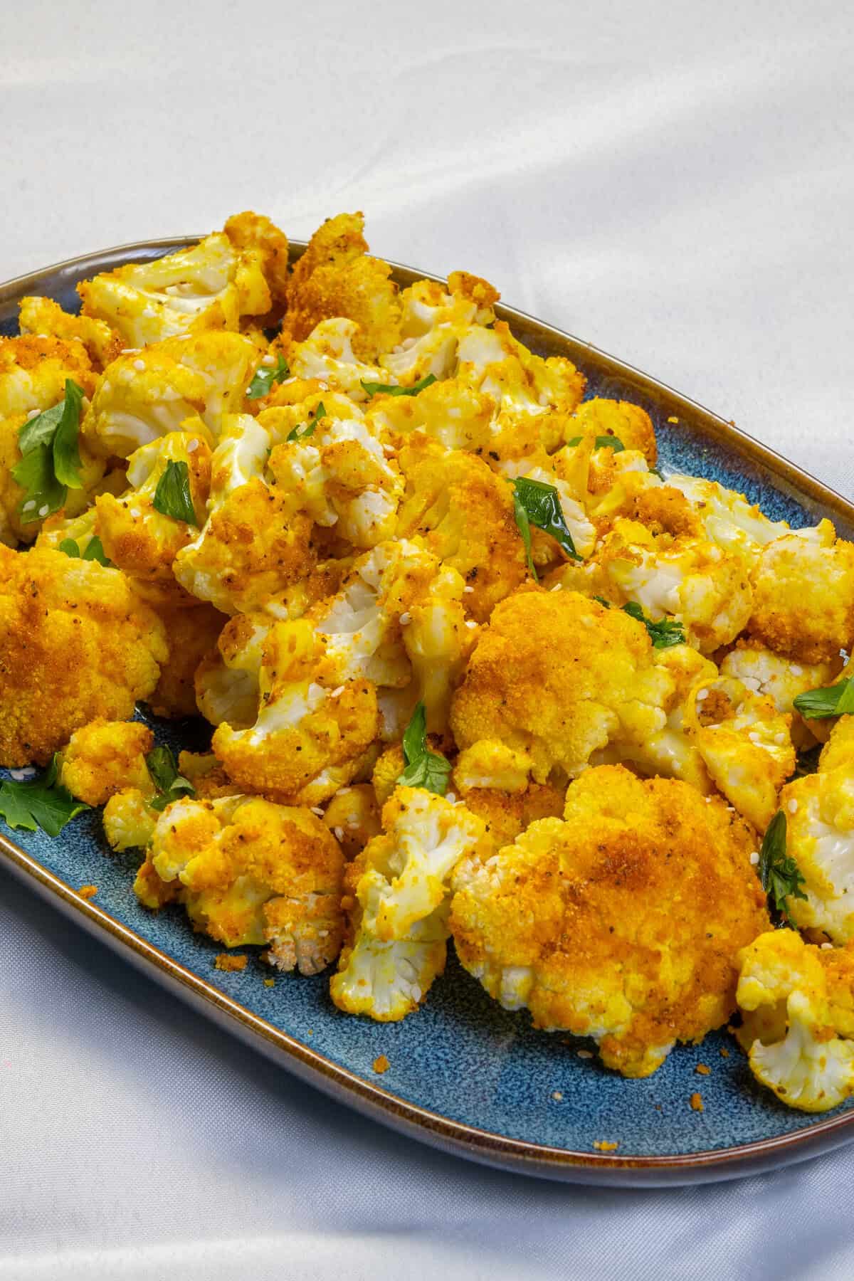 Easy Turmeric Roasted Cauliflower - Food Faith Fitness