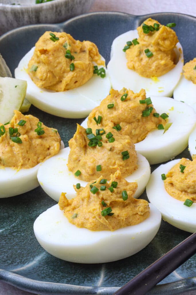 Mayo-Free Deviled Eggs featured image above