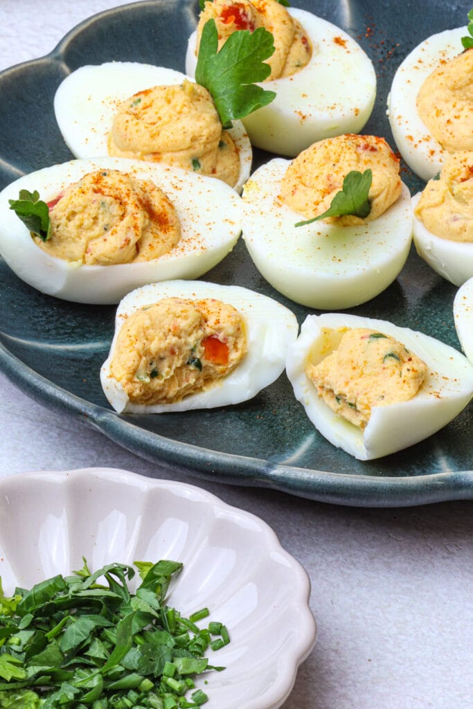 Pimento Cheese Deviled Egg Recipe featured image above