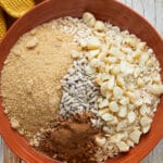 Cinnamon Granola Recipe steps above shot