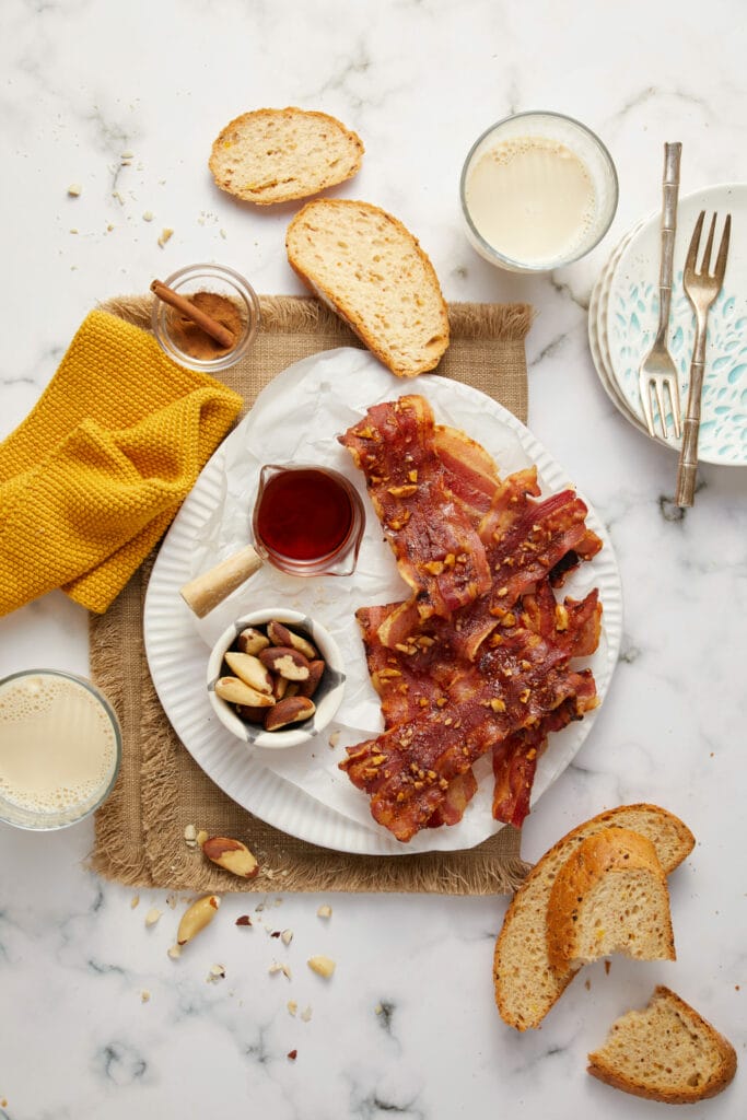 Easy Baked Maple Bacon top view