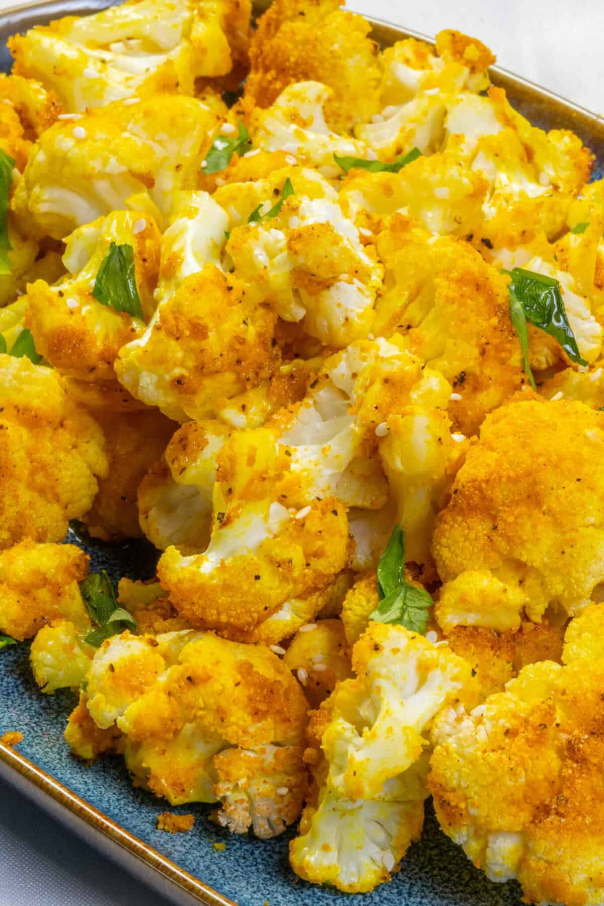 Easy Turmeric Roasted Cauliflower - Food Faith Fitness