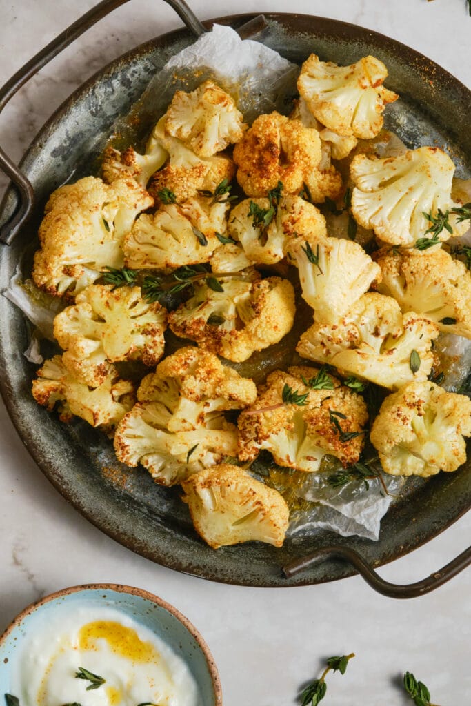 Perfect Roasted Cauliflower Recipe top view