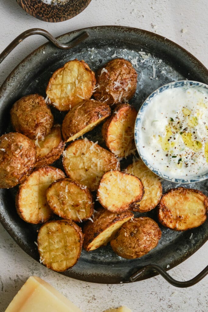 Parmesan Potatoes Recipe top shot