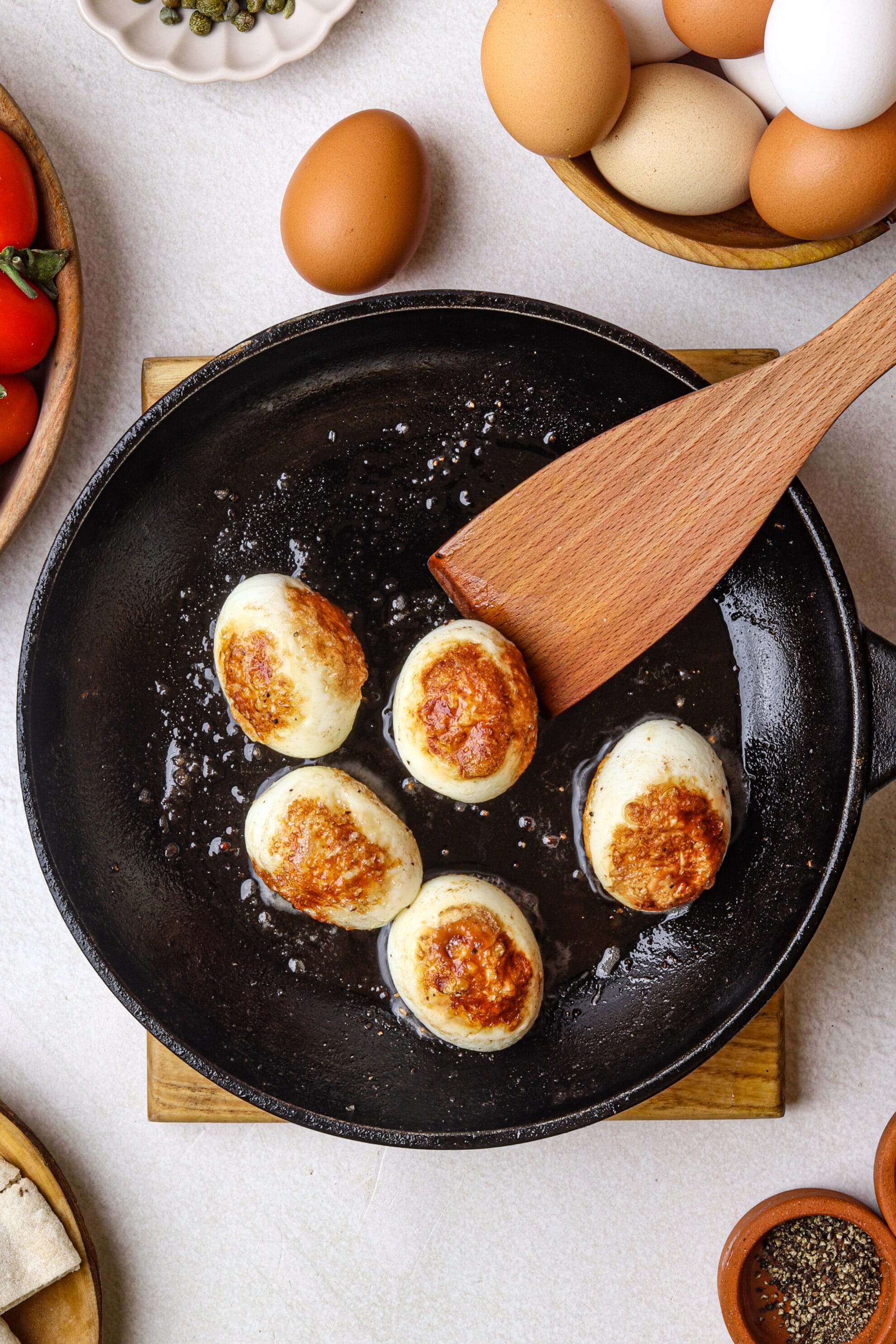 Fried-Boiled Eggs - Food Faith Fitness