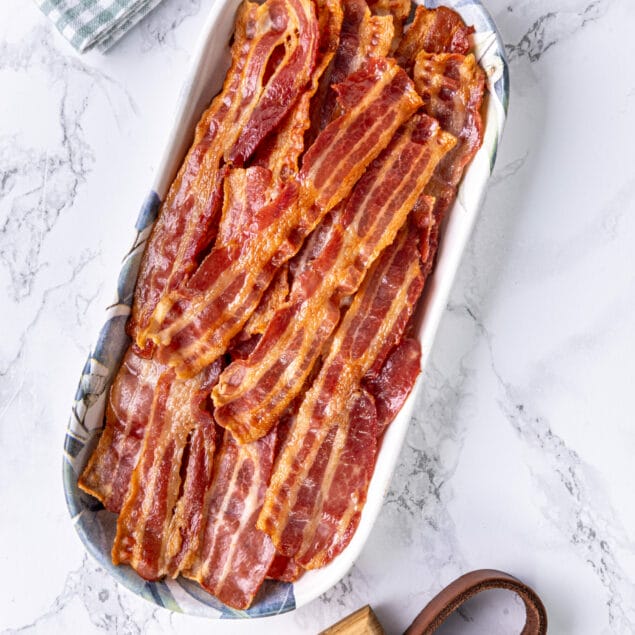 How to Broil Bacon featured image diagonal view