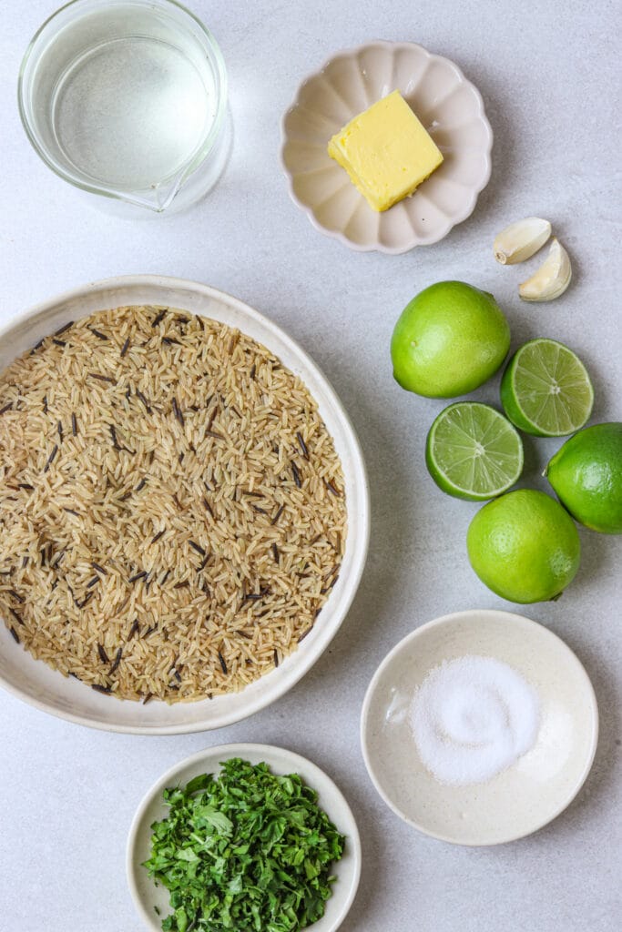 Cilantro Lime Brown Rice Recipe ingredients