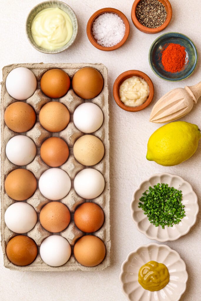 Horseradish Deviled Eggs Recipe ingredients