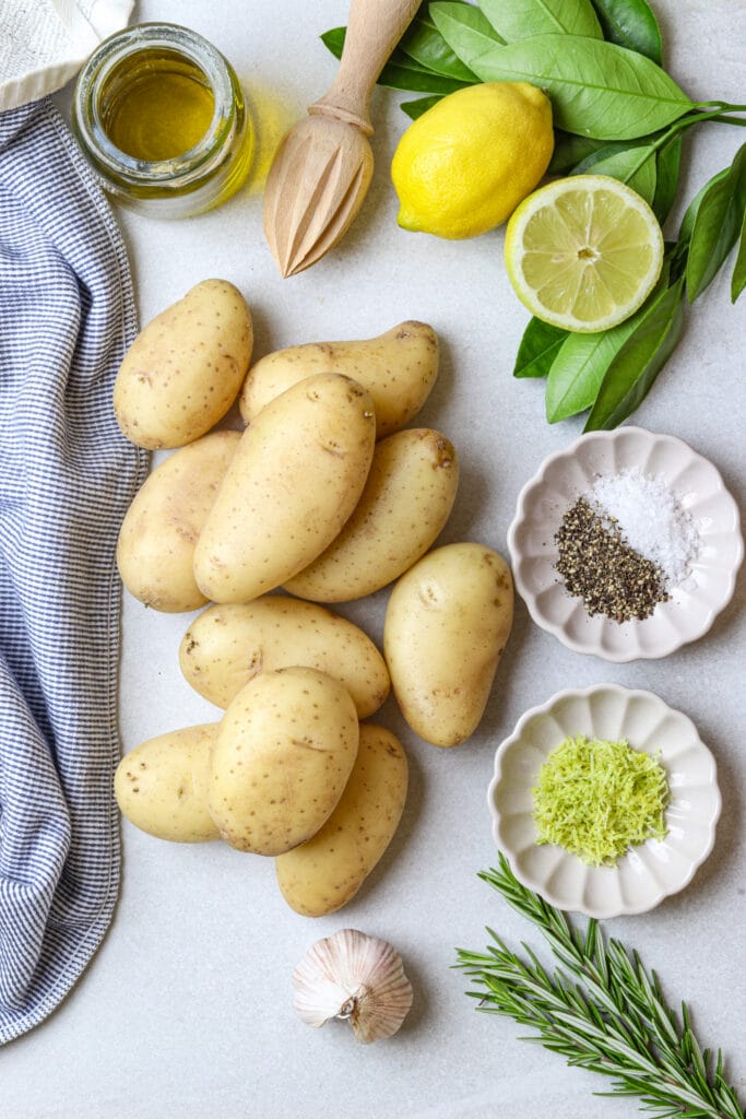 Lemon Roasted Potatoes - Cooking Classy ingredients