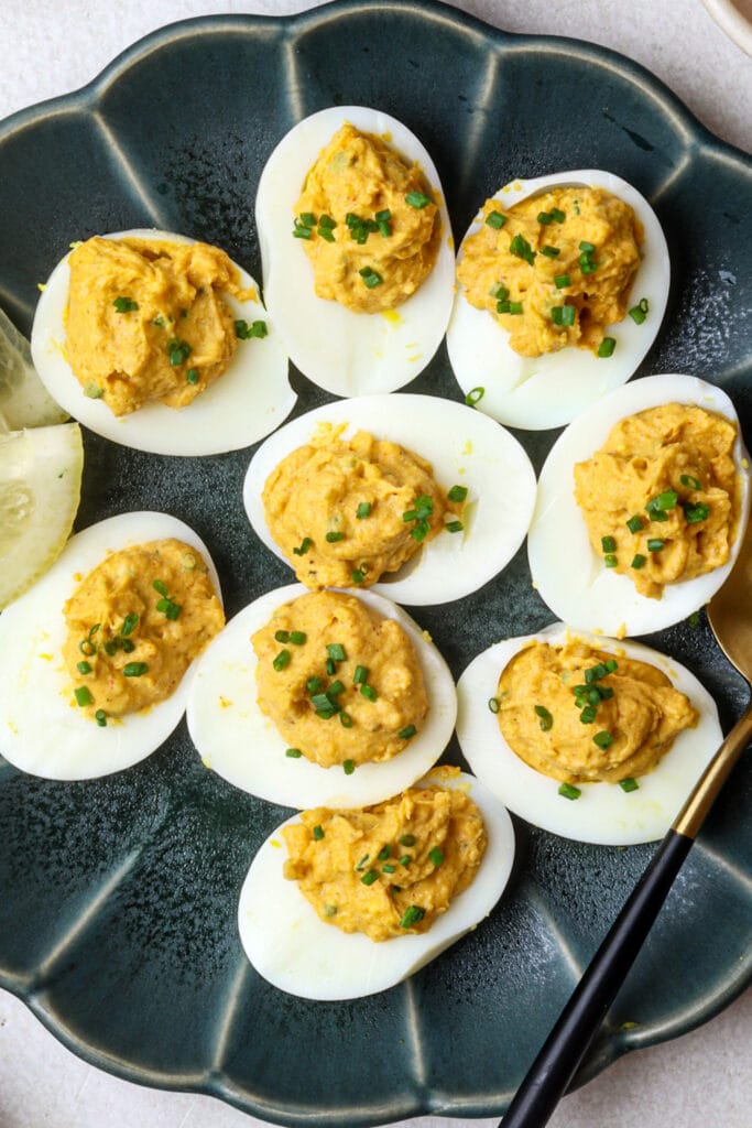 Mayo-Free Deviled Eggs featured image below