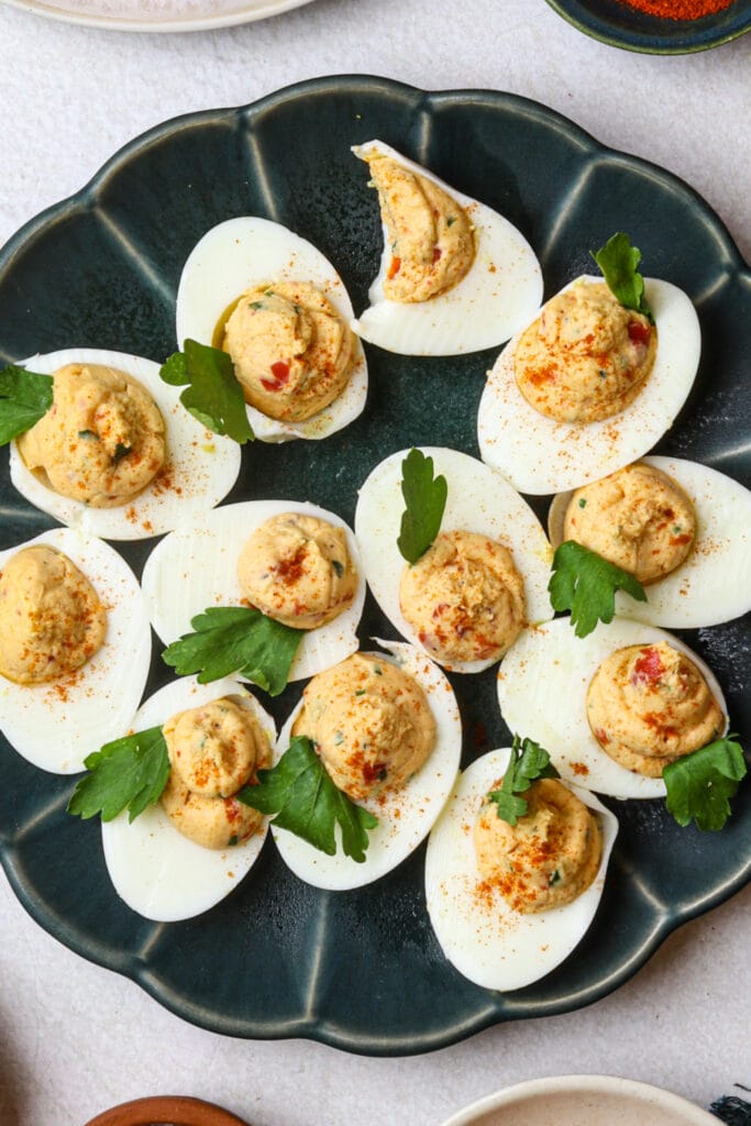Pimento Cheese Deviled Egg Recipe featured image below