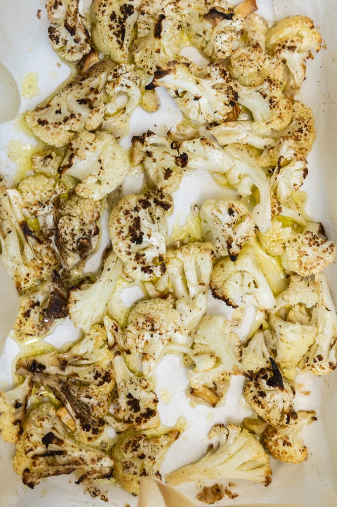 Roasted Garlic Cauliflower top shot