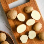 Parmesan Potatoes Recipe step 1 top view shot