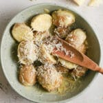 Parmesan Potatoes Recipe step 2 top view shot