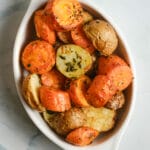 Roasted Potatoes and Carrots Recipe top shot step 5