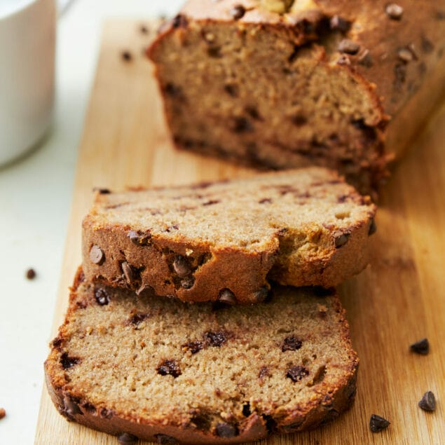 Banana Bread with Chocolate Chips featured image close up