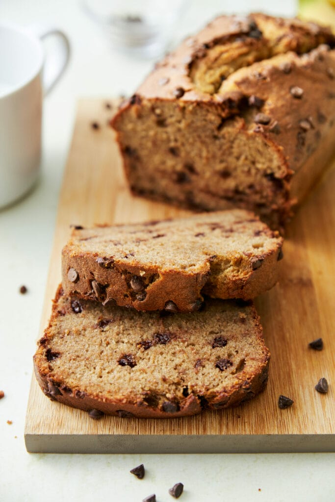 Banana Bread with Chocolate Chips featured image close up