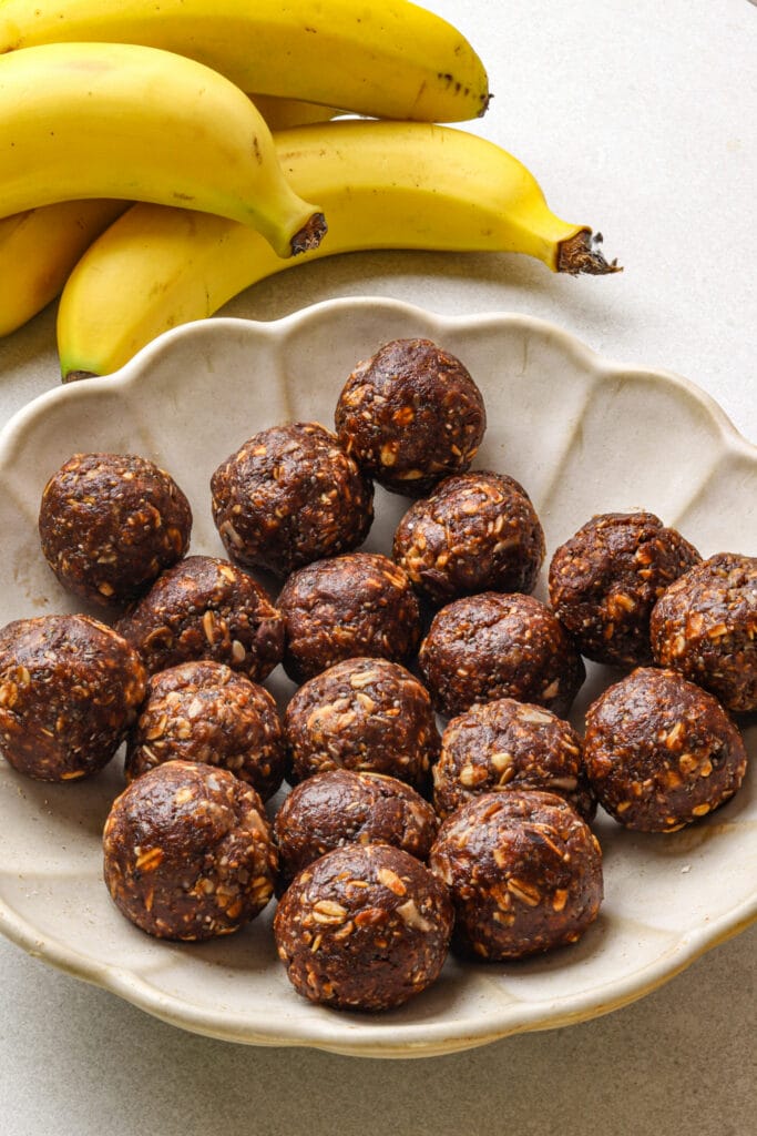 Peanut Butter Banana Protein Balls featured image close up shot