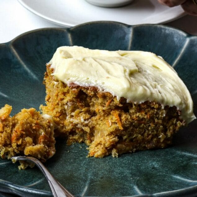 Carrot Cake With Pineapple close up view