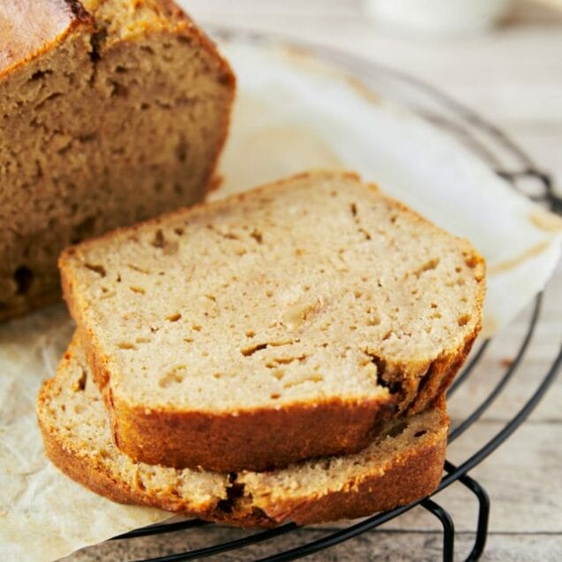 Sour Cream Banana Bread featured image front shot