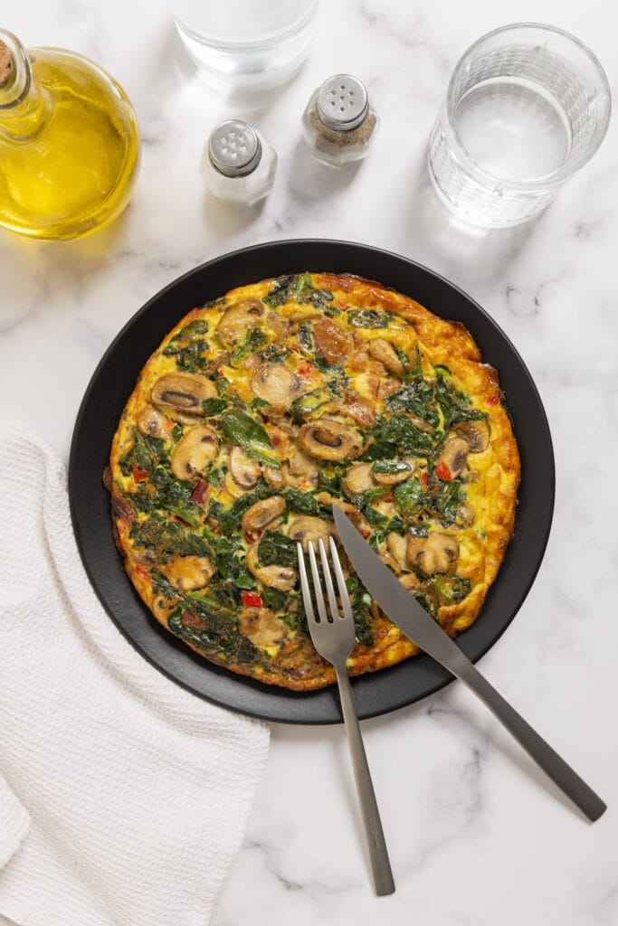 Bacon and Spinach Frittata