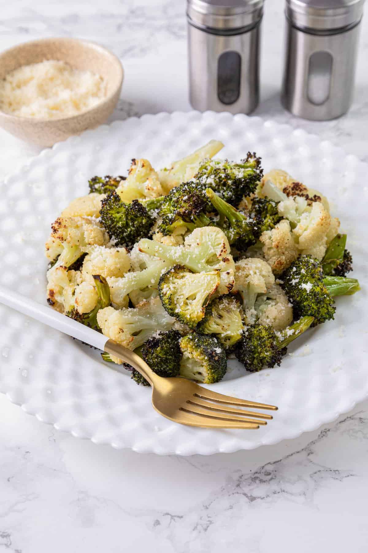 Roasted Broccoli and Cauliflower - Food Faith Fitness