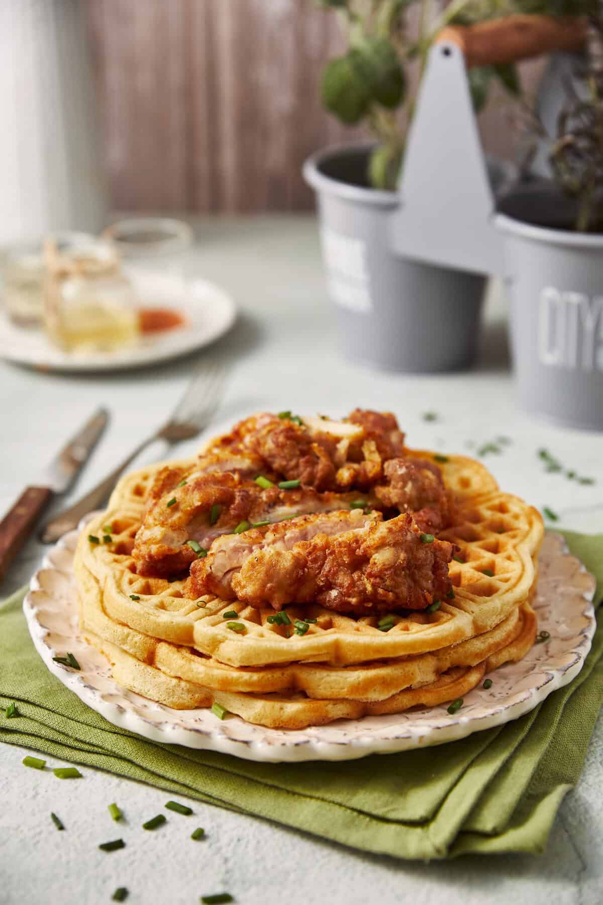 Chicken And Waffles Recipe - Food Faith Fitness