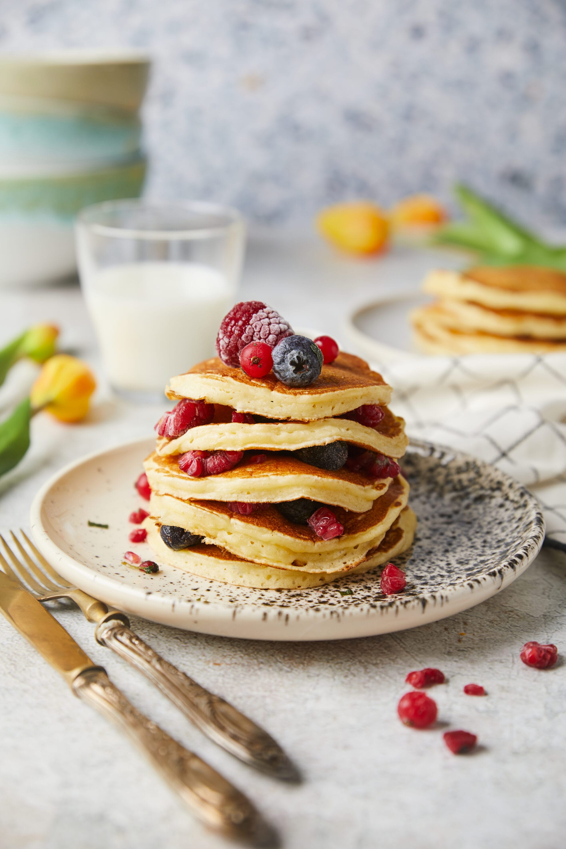 Sour Cream Pancakes - Food Faith Fitness