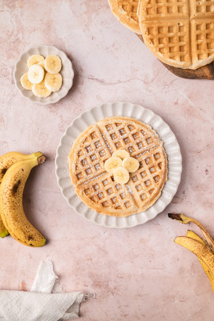The Best Banana Waffles
