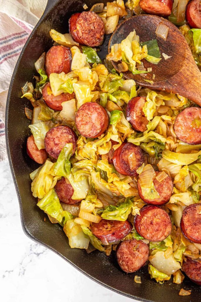 Fried Cabbage And Sausage Food Faith Fitness Fried Cabbage And Sausage Food Faith Fitness